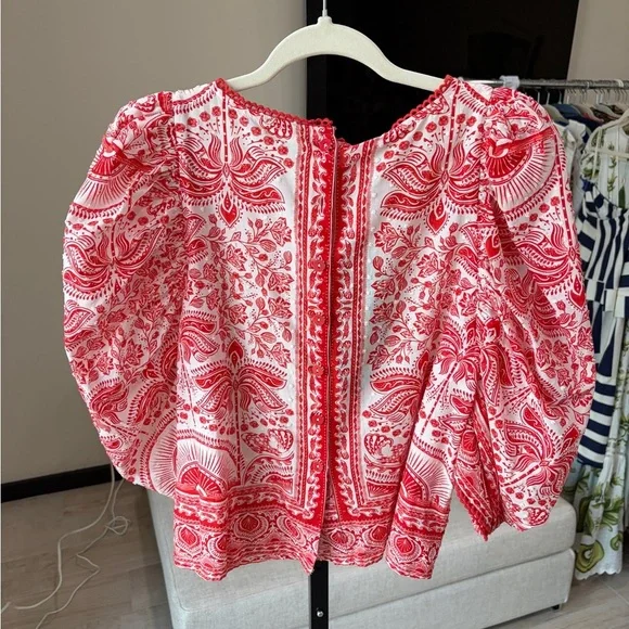 Farm Rio: Red River Ride Blouse - Picture 6 of 8